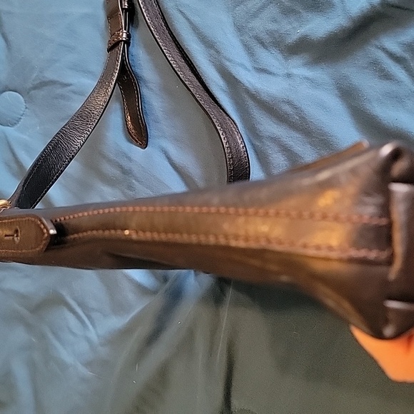 Dooney & Bourke Black Genuine Leather Crossbody Tassle Bag‎ - Picture 7 of 12